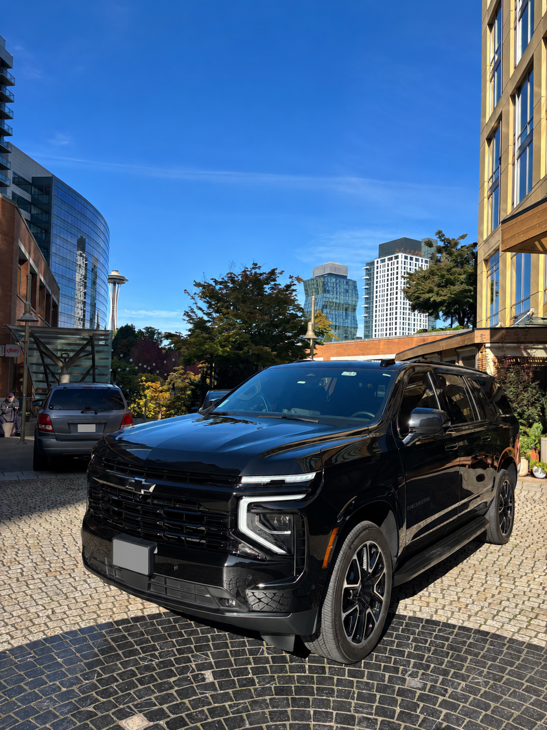 Black Chevrolet Suburban luxury SUV