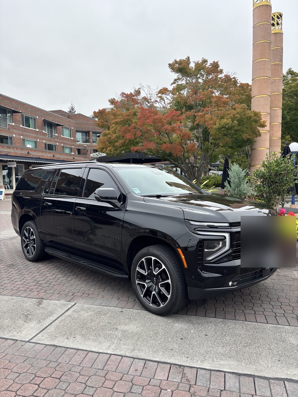 Black Chevrolet Suburban luxury SUV